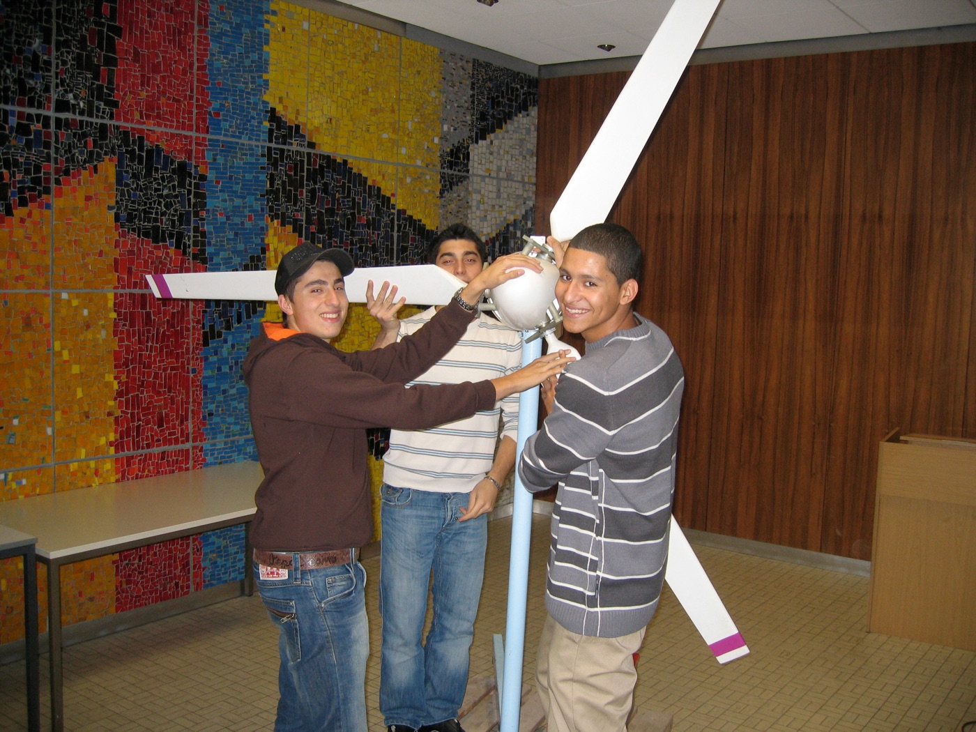 Montage des Rotors, 19.11.2007